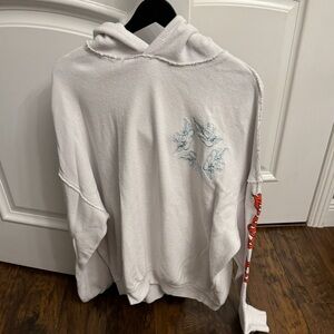 Boys Lie Straight Flush Hoodie White OSO